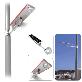 full image Solar rechargeable street light. Booth duct