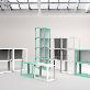 detail image1 YOURSHELF 3 tier display shelves - white