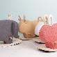 full image Rocker Animal Sheep Deer Elephant Rabbit Craftsman
