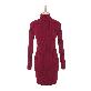 detail image2 op4071 Turtleneck Corrugated Knit Dress