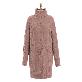detail image2 op2576 Twist Knit Roll Neck Sweater Dress