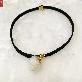 full image G-Blossom Preserved Flower Crispam Choker Necklace white