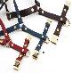 detail image2 Retro leather gold harness(Dark brown)