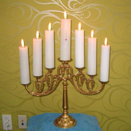 electric candle stand | electric candle, stand, holder, deco, temple, lamp, light, wax, hotel
