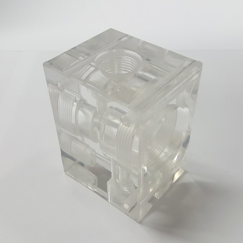 Transparent acrylic nozzle hubs | Acrylic mock-up / Acrylic transparent cutting work / Plastic mock-up / Plastic free-cutting work / working mock-up / Design mock-up / Transparent products processing