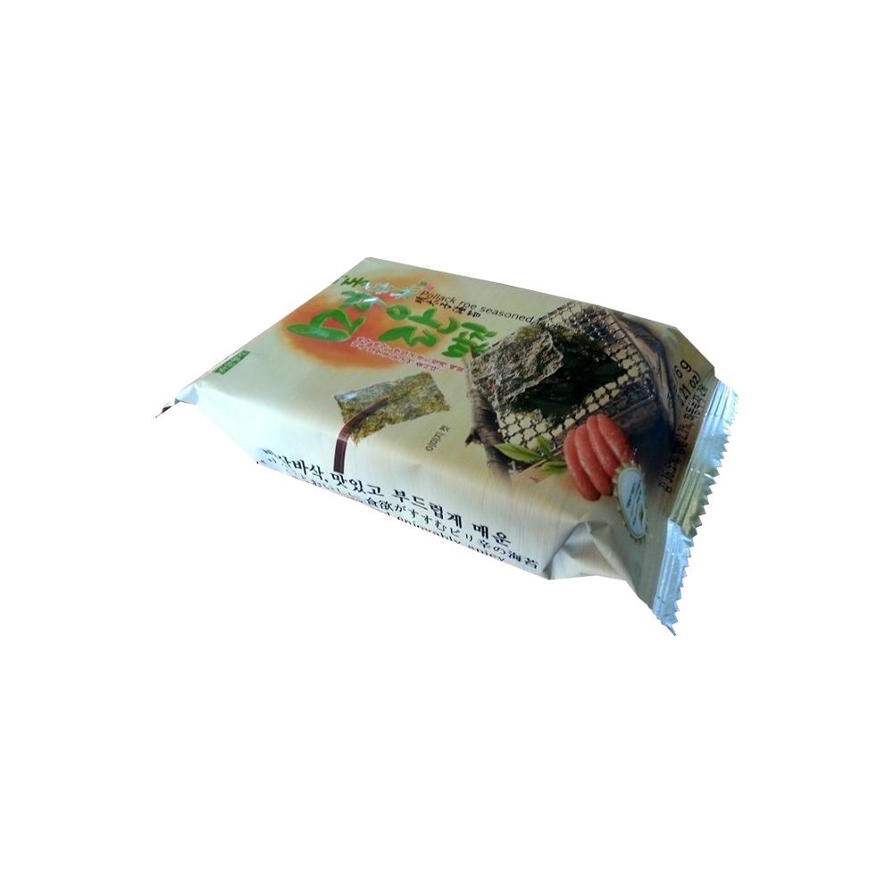 Hadong Green-Tea & Pollack Roe flavored Roasted Seaweed