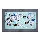 detail image2 Dream Sky D-MAP Decorative Coloring Painting DIY Paper World Map - Emerald GREEN