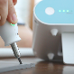 detail image4 Ultrasonic cutter, 40,000 vibrations per second WONDERCUTTER S(Dark Grey,  Light Blue) made in Kroea