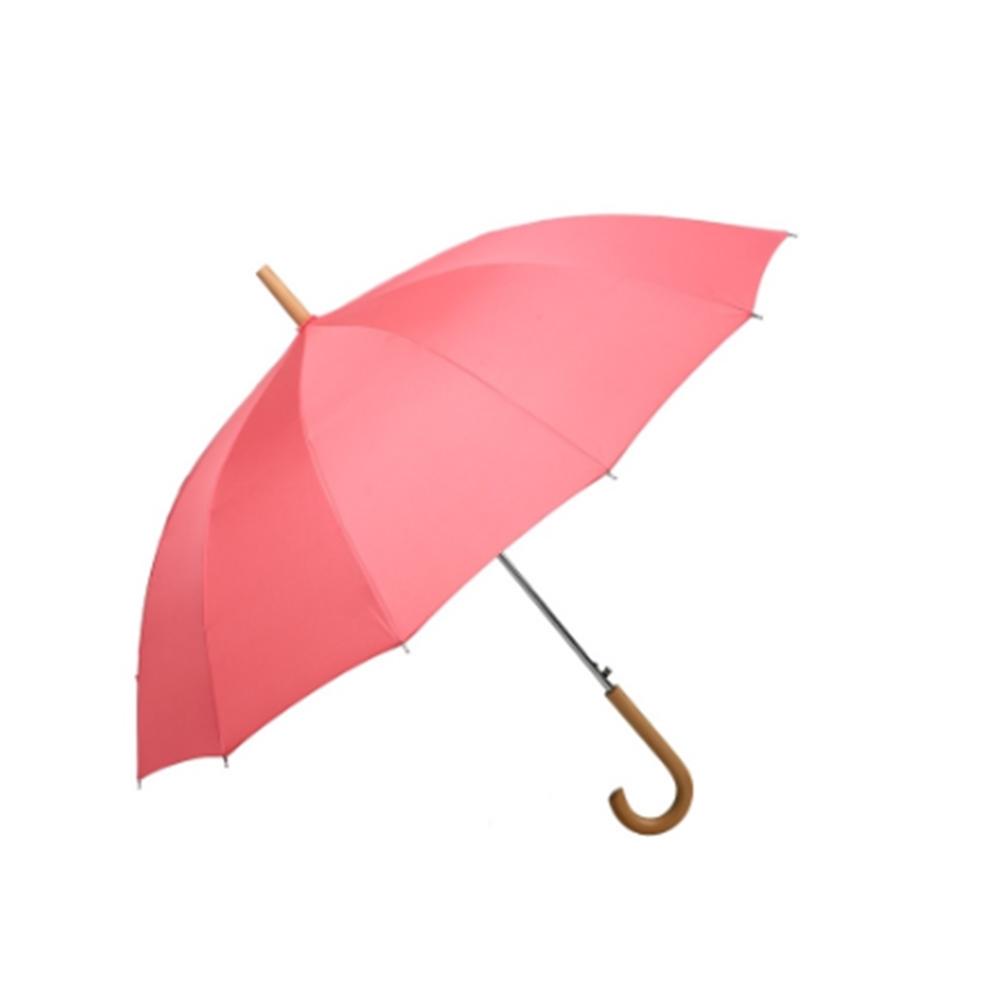 TWIN STAR CLASSIC & TRENDY DAILY LONG UMBRELLA PEACH PINK (AUTO)