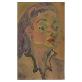 detail image2 Art Gallery Watercolor "Portrait of Woman" Korean Premier Artist DONG-SHIN BAE - 20200122 Korea