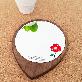 detail image1 Peony blossom wooden hand mirror