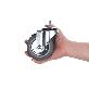 detail image5 4inch Heavy Duty Caster, All Swivel 1/2-13UNC1 Stem Caster with Side Locking and Rubber Plastic