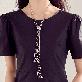 detail image1 Silver embroidery crafted Scarf Necklaces : K151
