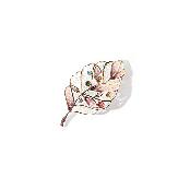Blooming silver brooch