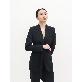 detail image3 SUITHEEL LOOSE FIT BELTED SINGLE SUIT - BLACK