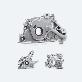 detail image3 Oil Pump, Pump Ass'y Oil (NEW-H017OP, 21310-26802)