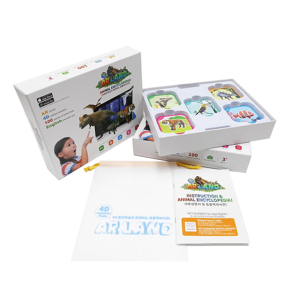 ARLAND / 4D AR Toy / Animal Encyclopedia / 100 Animal Picture AR Cards BEST
