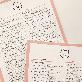 detail image2 Half line note with a siot bear without bond and detachable per page (Red)