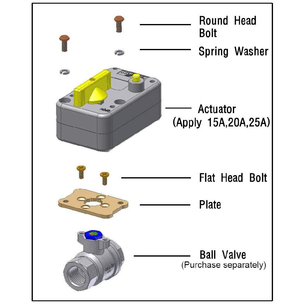 DC 24V Motorized Ball Valve 1/2 Inch Stainless Steel