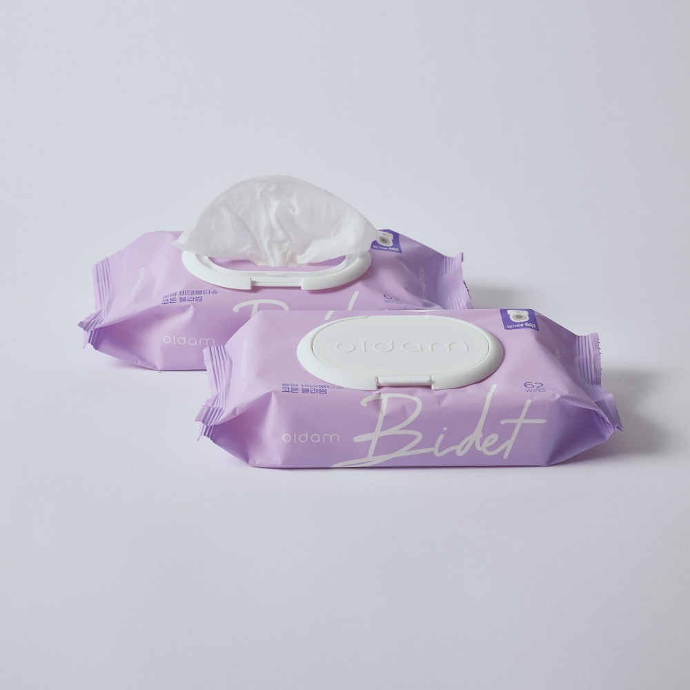 Oldam Flushable Bidet Cotton Blossom Wet Wipes