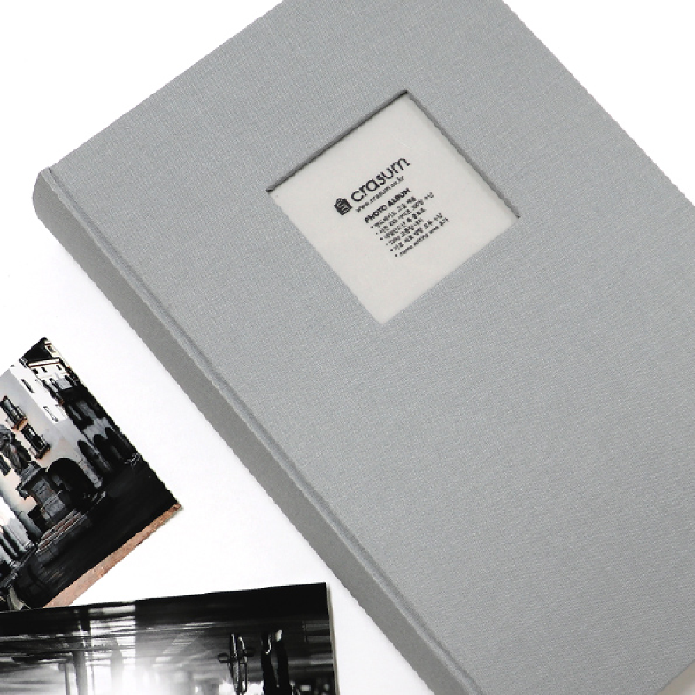 Fabric Frame Cover Photo Album 3UP, 4x6 300