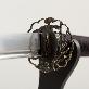 detail image1 COREASWORD GWAN WON TU, tamahagane blade, a lacquer-saya