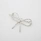 detail image1 Jinccecil ribbon hairpin - Matte Gold