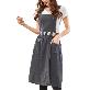 detail image2 waist colored apron  charcoal