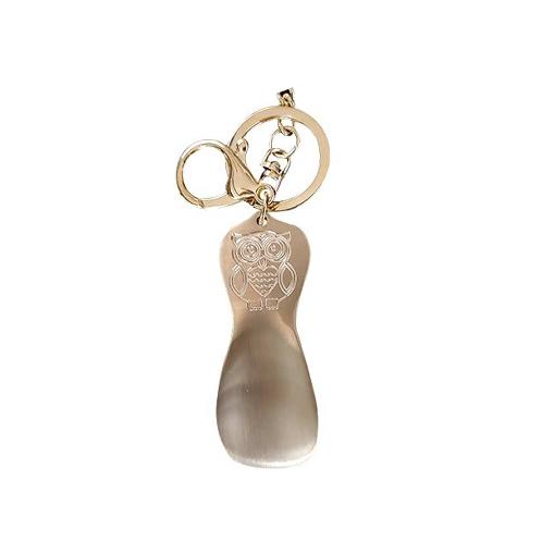 Ondodam Handmade Keychain Shoe Spatula / Owl shoehorn keyrings