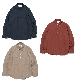 full image PEACH TWILL PULLOVER BUTTON DAWN SHIRT