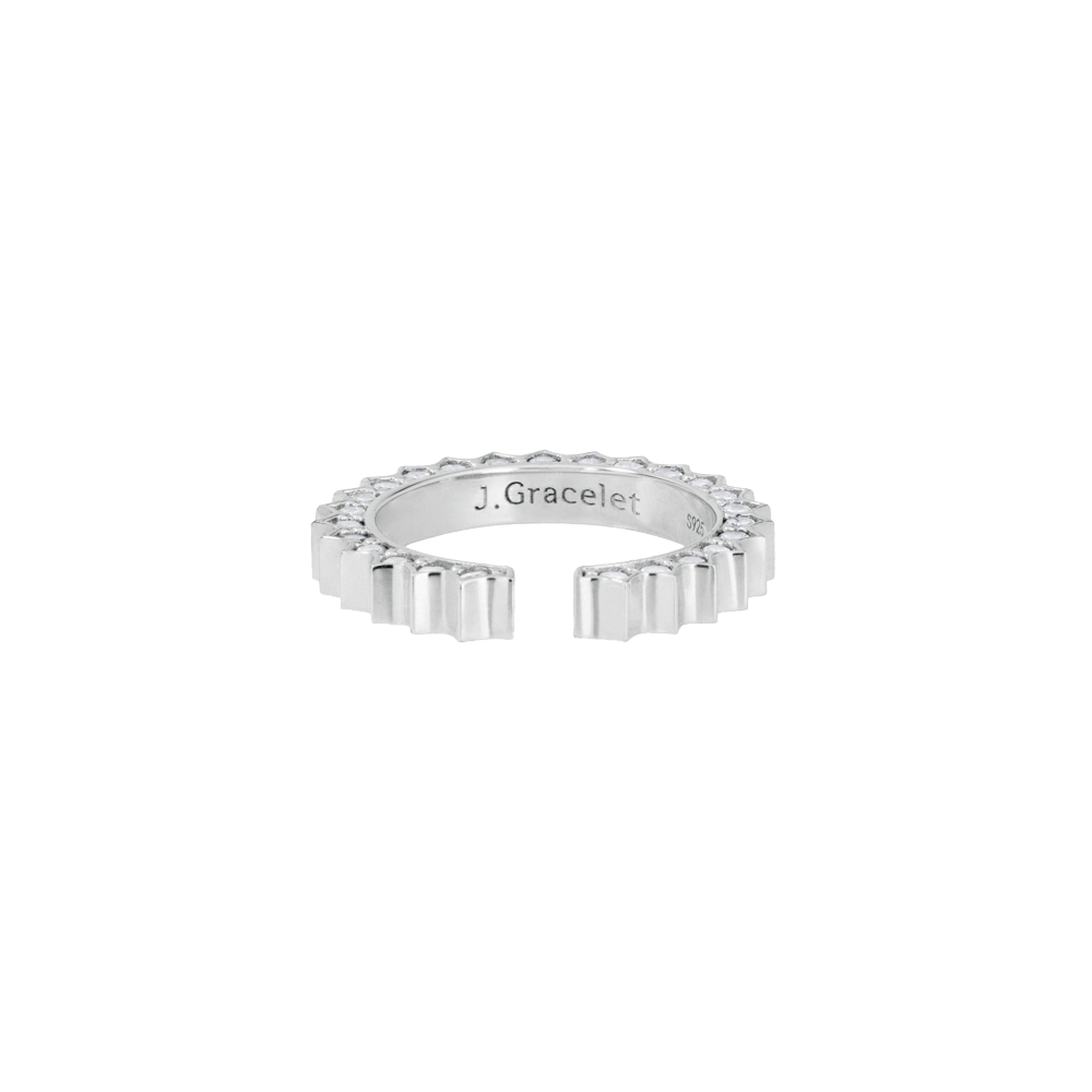 Solar Circle White Ring ( S925 )