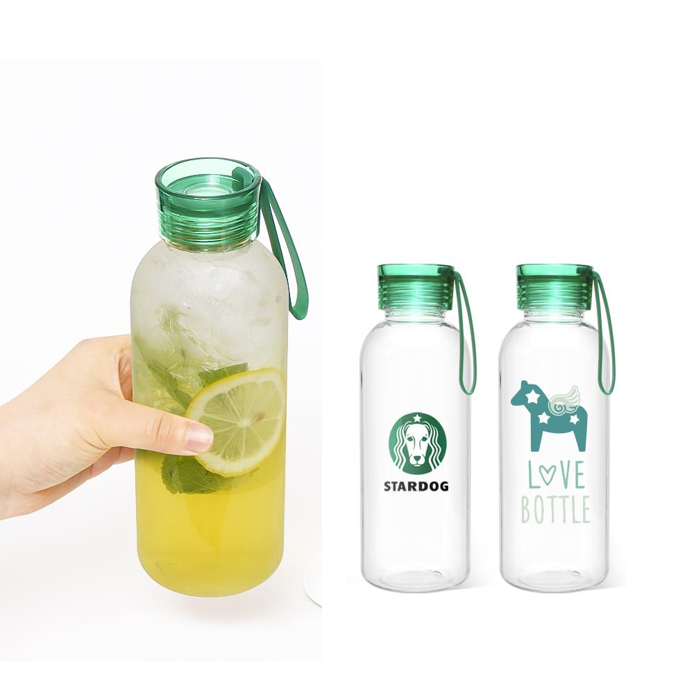 New Bio Ecozen Plastic Water Bottle with handle lid OEM made in Korea - 300ml