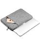 detail image1 FLUX  laptop pouch slim canvas for 13 inch  and 15 inch  (gray, navy)
