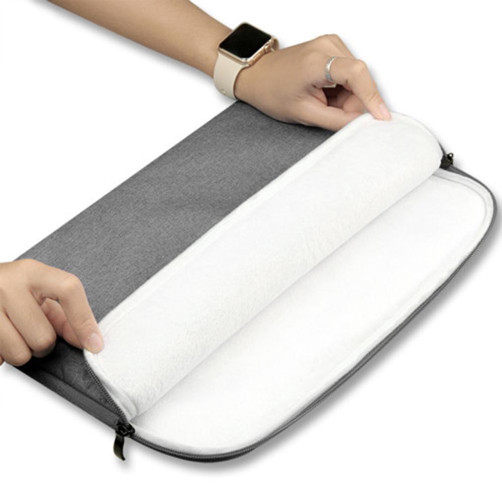 FLUX  laptop pouch slim canvas for 13 inch  and 15 inch  (gray, navy)