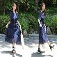 detail image2 LEESLE Ylang Summer Chiffon Short Sleeves Women Hanbok Long Dress