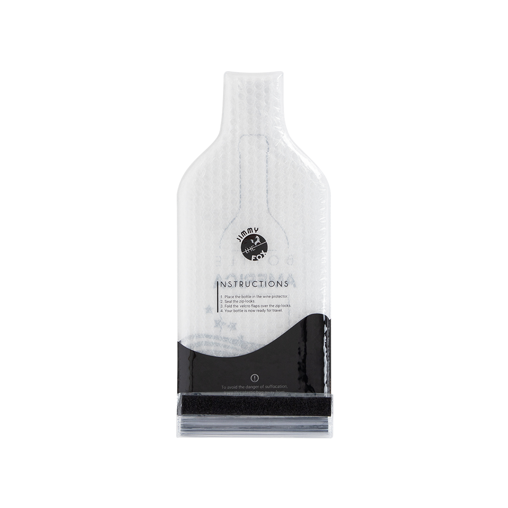 Bottle America Classic (Clear) | Jimmy the Fox Wine Travel Bag