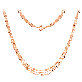 detail image1 GOLD JJR MIRROR FLAT CABLE CHAIN NECKLACE & BRACELET
