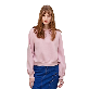 full image [CUSTOMUS] ﻿Puff sleeve collar neckline crop sweat-shirt CXW23SKMT279