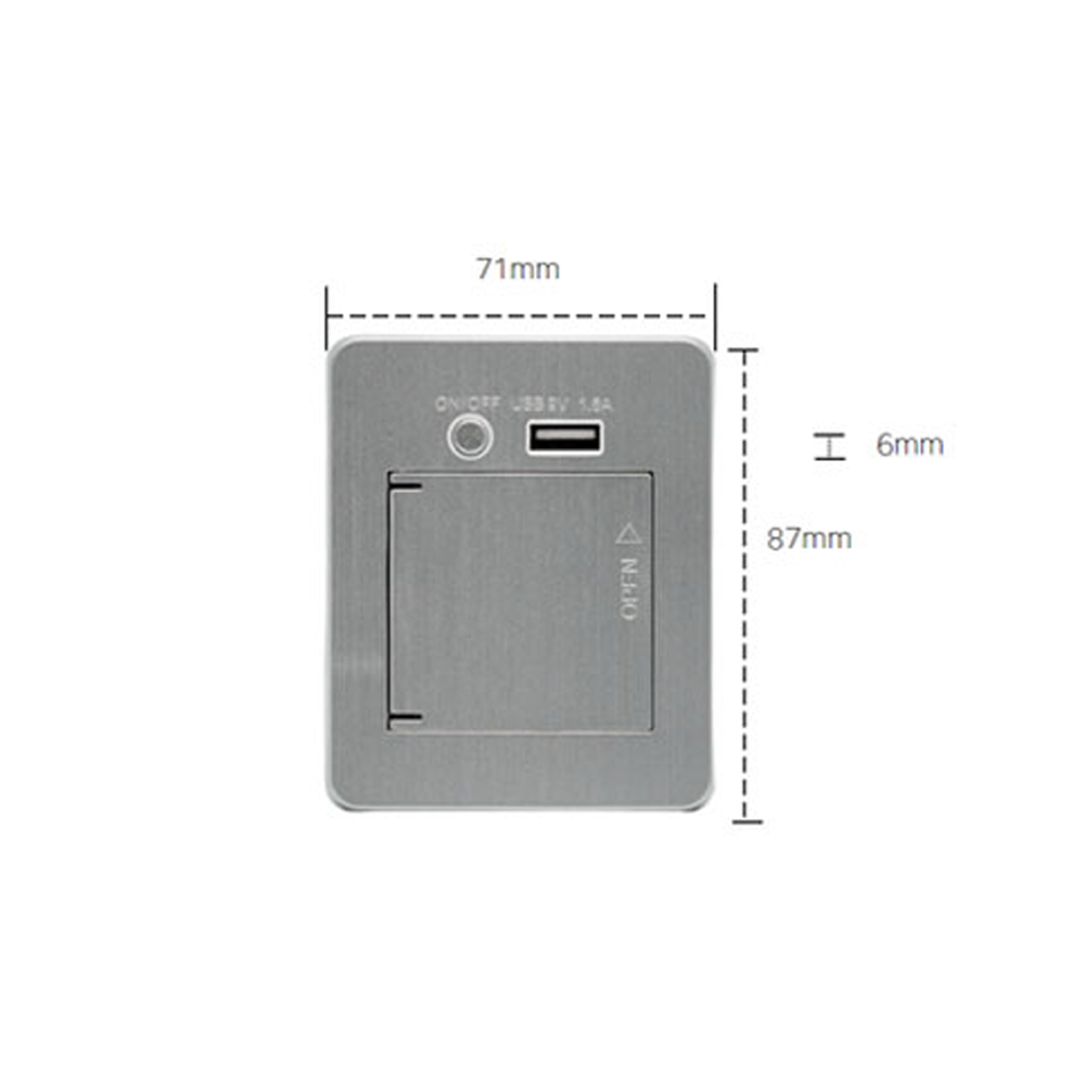 DAVCH mc05 One Port Built-in Outlet On the Bed with fast charger USB C Type Socket
