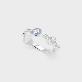 detail image1 Cross Angle Flower Miss Ring