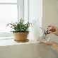detail image2 Freefactory Flower Plant Pot with Drainage Holes and Saucer Tray(Extra Large/Brown)