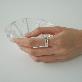 detail image1 Hangul Free-size  Open Ring Silver