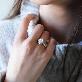 detail image2 18K GOLD RING SET WITH CZ STONES & SYNTHETIC STONES