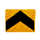 full image [Korea Vacuum Safety] Chevron arrow sign