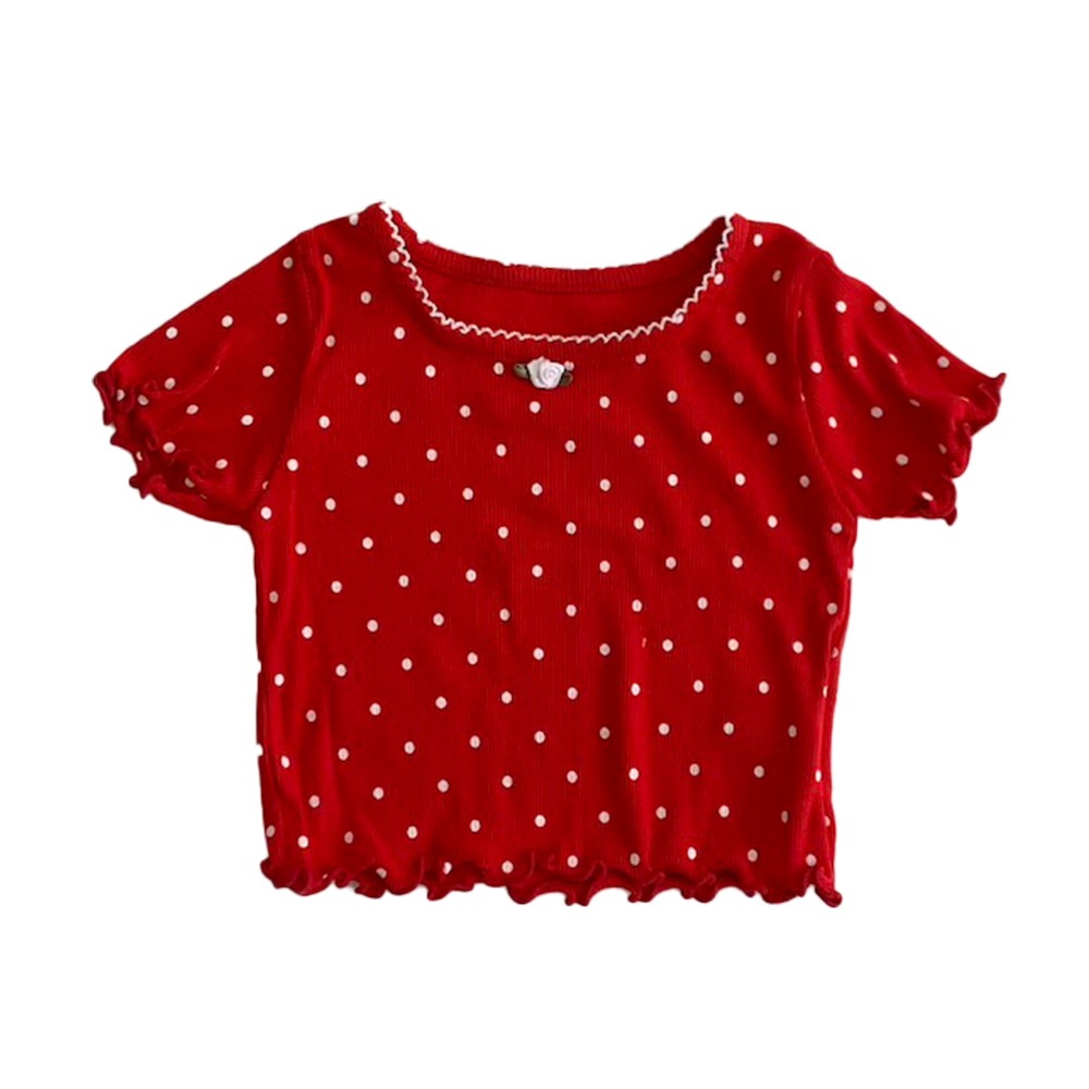 Saint Doll Dot Square T-shirt