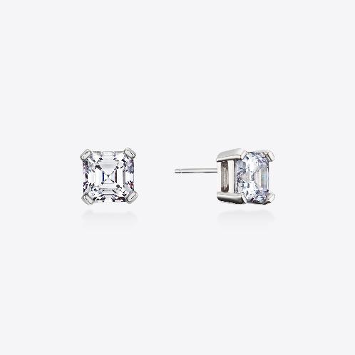 [MSGRN] Kelly Asscher Stud Earrings