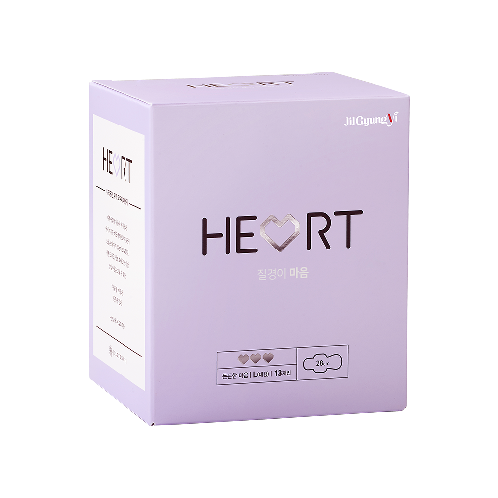 [JILGYUNGYI] JILGYUNGYI HEART SANITARY | Safe Intimate Protection, Comfortable Period Care, Hypoallergenic Menstrual Pads
