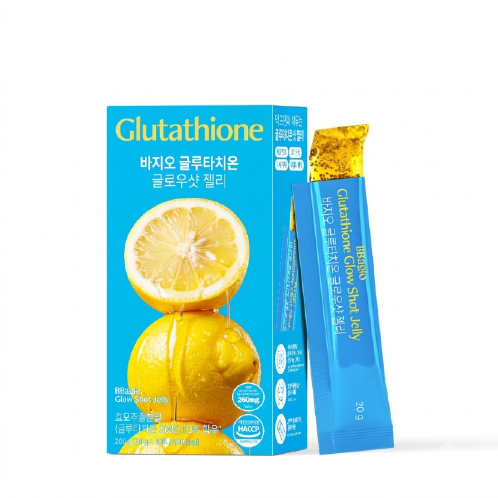 BBagio Glutathione Glow Shot Jelly | High-Potency Glutathione, Skin Whitening, Melanin Care, Vitamin C Synergy, Craving Control