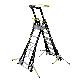 detail image1 K-LADDER Height-Adjustable Platform Step Ladder KLS-206 / KLB-206, Platform Height 1.6-2.7m, 6-Point Outrigger