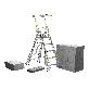 detail image1 K-LADDER Winch-Type Platform Step Ladder KS-205W / KB-205W, Platform Height 1.3-2.2m, Wire Winch Adjustment